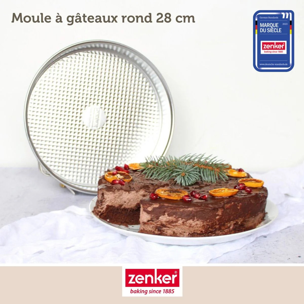 Set pâtisserie avec moule à manqué, 2 bols à mixer, verre mesureur et spatule Zenker