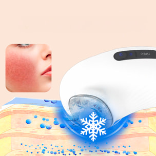 Dispositivo di terapia 3 in 1: calore, freddo e vibrazione per prendersi cura, rilassare e rivitalizzare la tua pelle.