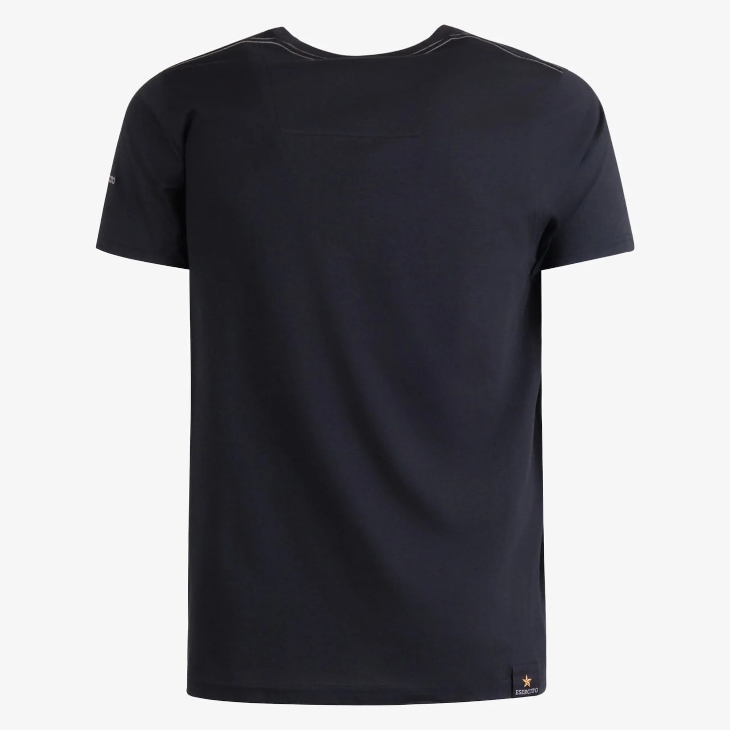 T-shirt Esercito nera in cotone uomo
