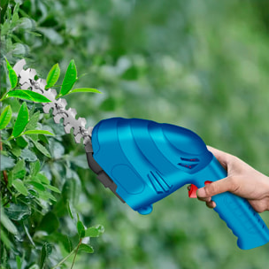 Recortadora de setos eléctrica 7.4V con 1350 rpm.