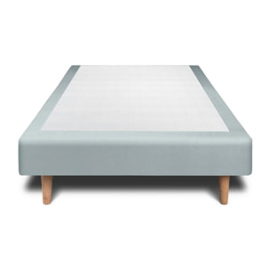 Sommier Tapissier Velours Ep14 - pieds bois