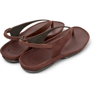 Sandalias - CAMPER Right Isla - Marron - Cuero nobuk