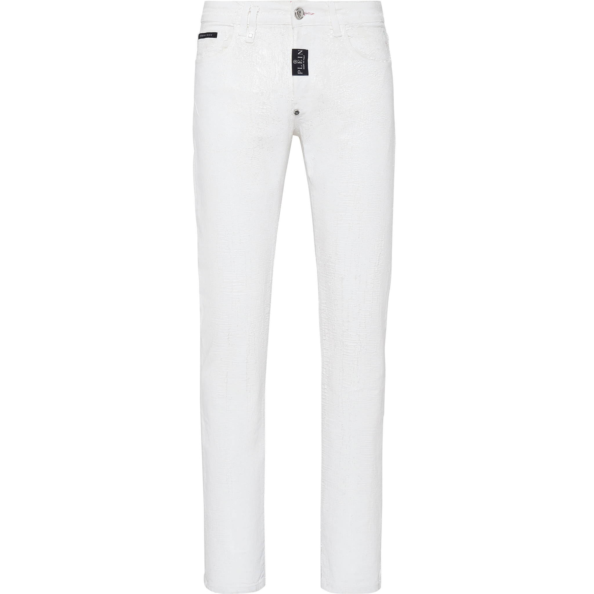 PHILIPP PLEIN Denim Trousers Super Straight Cut Fit