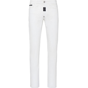 PHILIPP PLEIN Denim Trousers Super Straight Cut Fit