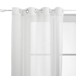 Voilage Zina 140x240cm blanc