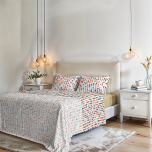 COMPLETO LETTO FANTASY, 100% Microfibra - SKETCH