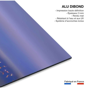 Tableau Flamants Tôt le matin Tableau alu Dibond