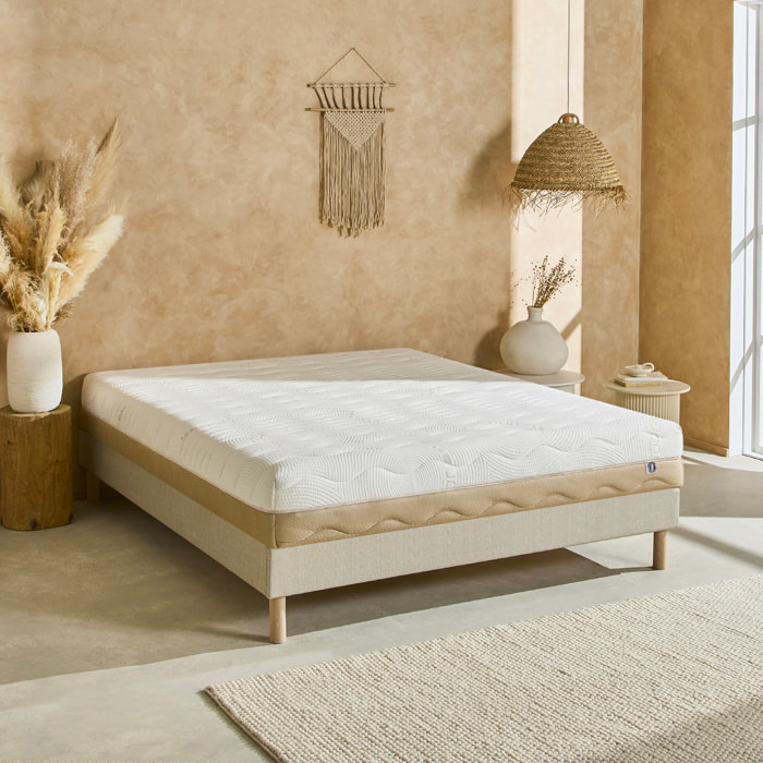 Matelas 4 Saisons, Soutien ferme, 24 cm, Mémoire de Forme avec 7 Zones de confort, Mousse Airyform, Déhoussable