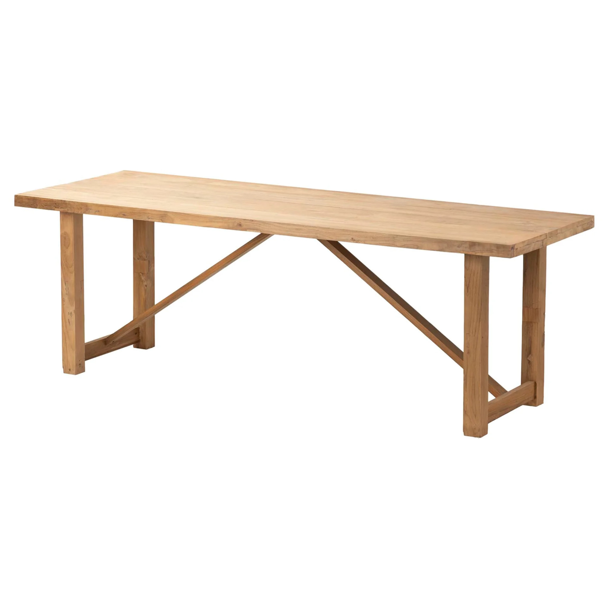 Mesa Comedor Madera Natural 220x80x75 Cm