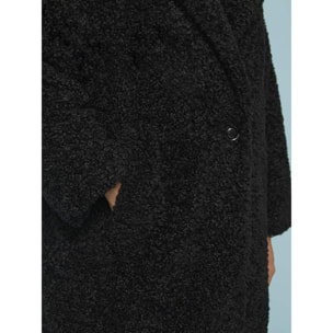 Fiorella Rubino - Cappotto teddy lungo - Nero