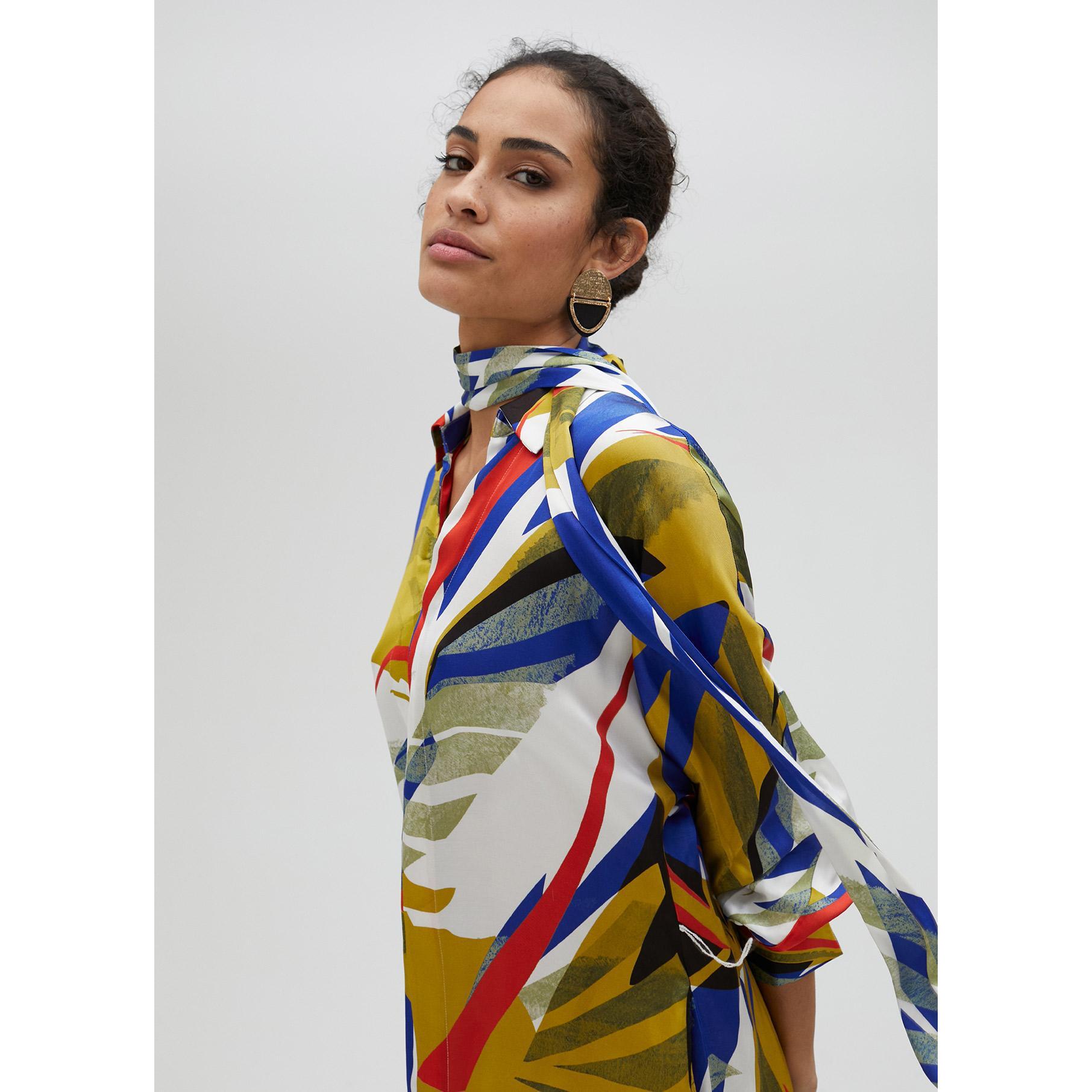 Vestito lungo con stampa