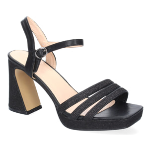 Sandalias de Tacón para Mujer, Diseño de Tiras Elegantes, Comodas