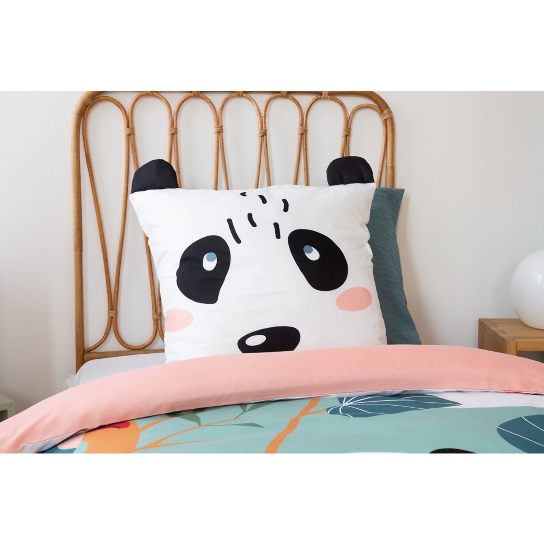 Parure de lit enfant 100% microfibre - PANDA