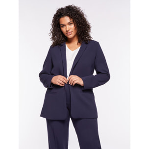 Fiorella Rubino - Blazer in tessuto fluido - Blu