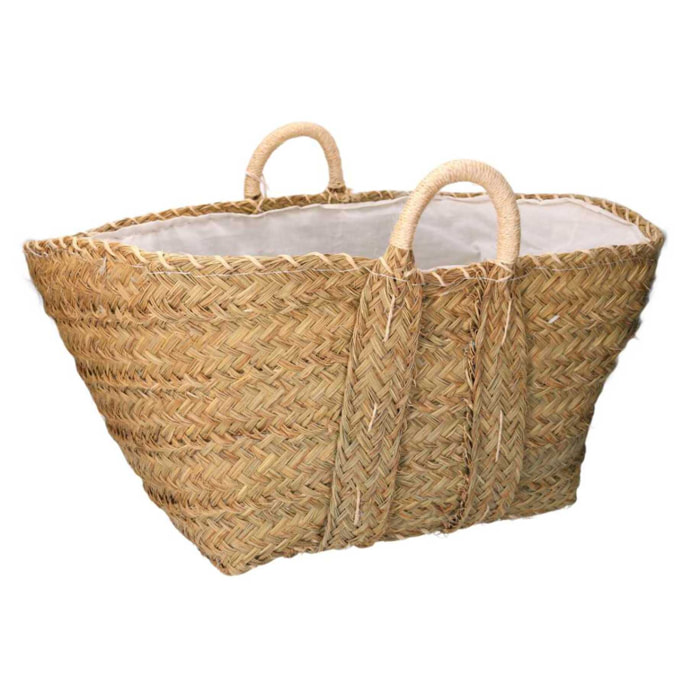 Borsa in paglia naturale cm75x40h36/46