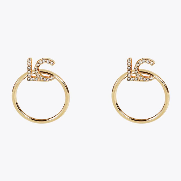 Orecchini a cerchio frontale LC Gioiello
