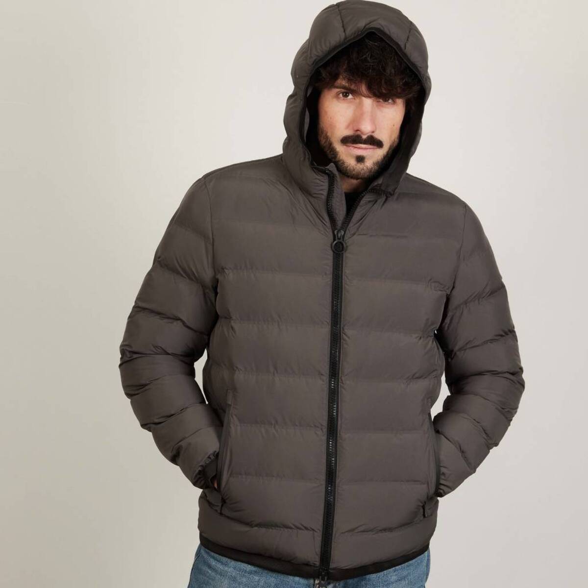 Chaquetas Hombre de la marca GEOX  modelo SPHERICA HOOD JKT Gray