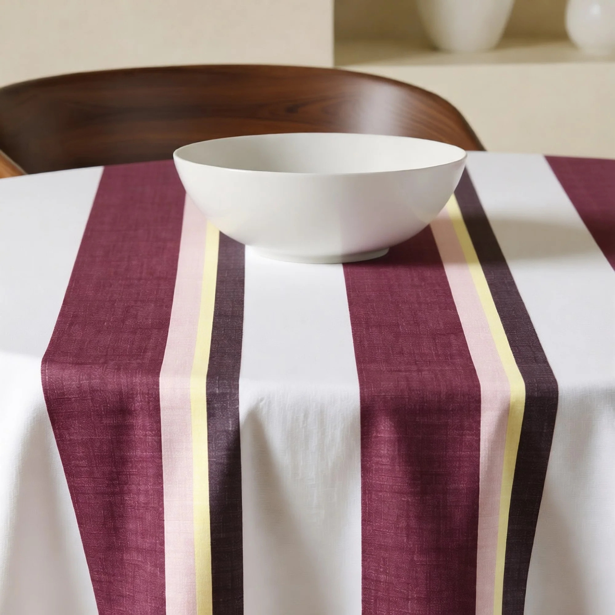 Nappe ronde anti-taches Kai Grenat