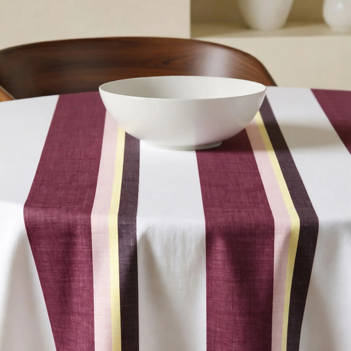 Nappe ronde anti-taches Kai Grenat