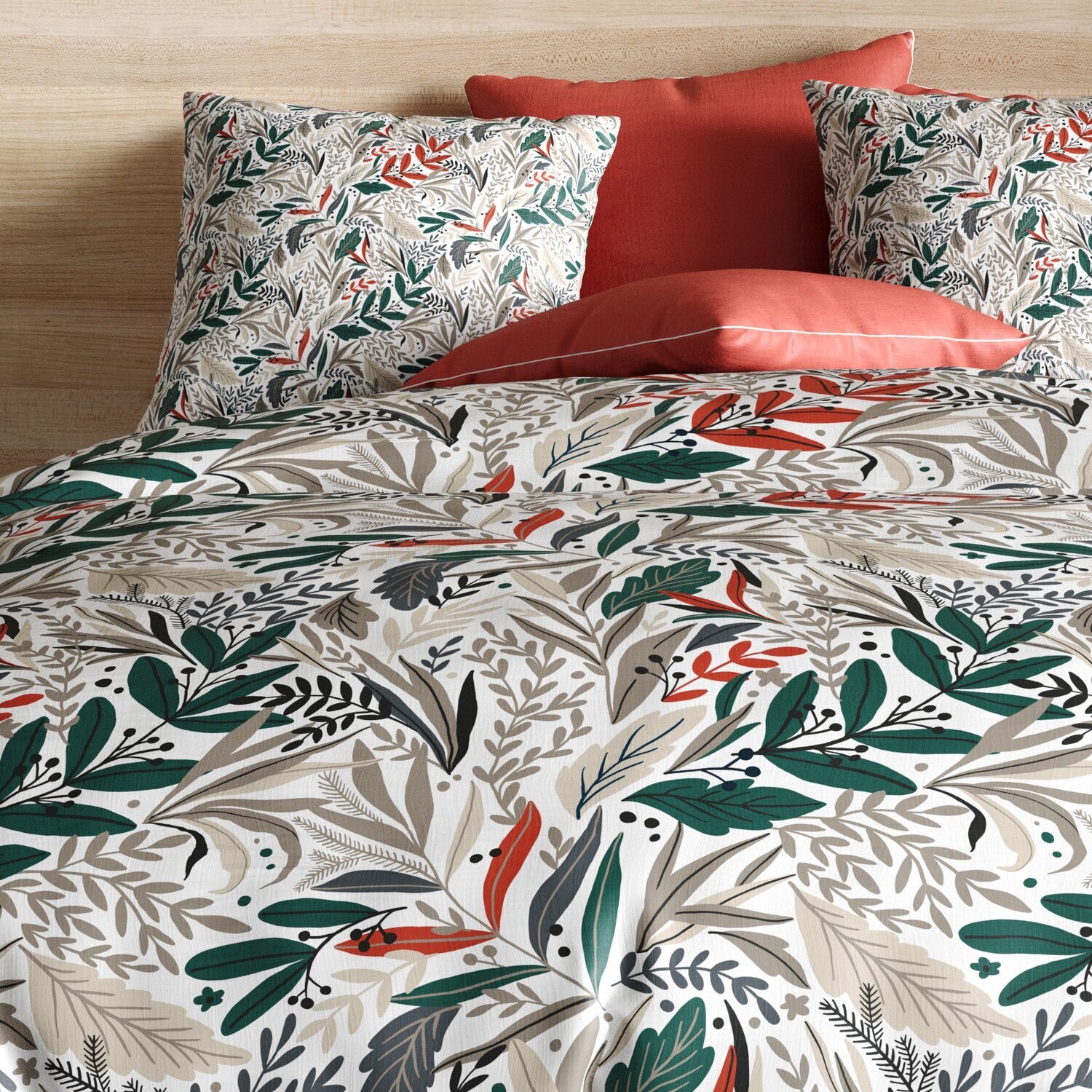 Parure housse de couette 2pcs 100%microfibre 60gsm luziola