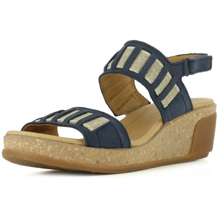 Sandalias N5006 PLEASANT OCEAN/ LEAVES color Ocean