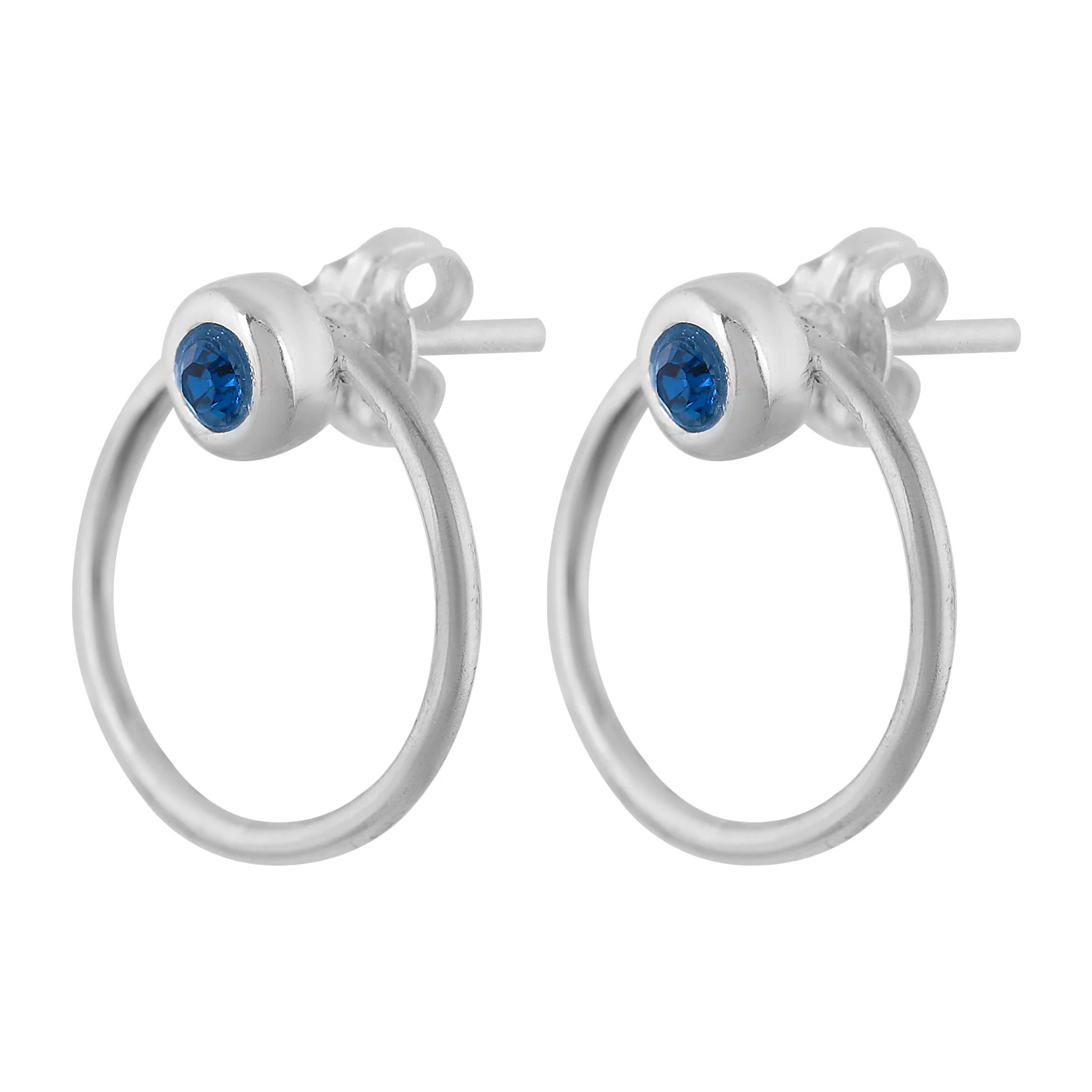 Pendiente plata Hole A cristal Swarovski plata925