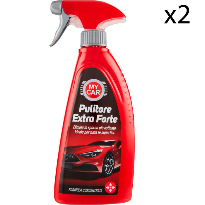 2x My Car Pulitore Spray Extra Forte con Formula Concentrata - 2 Flaconi da 500ml