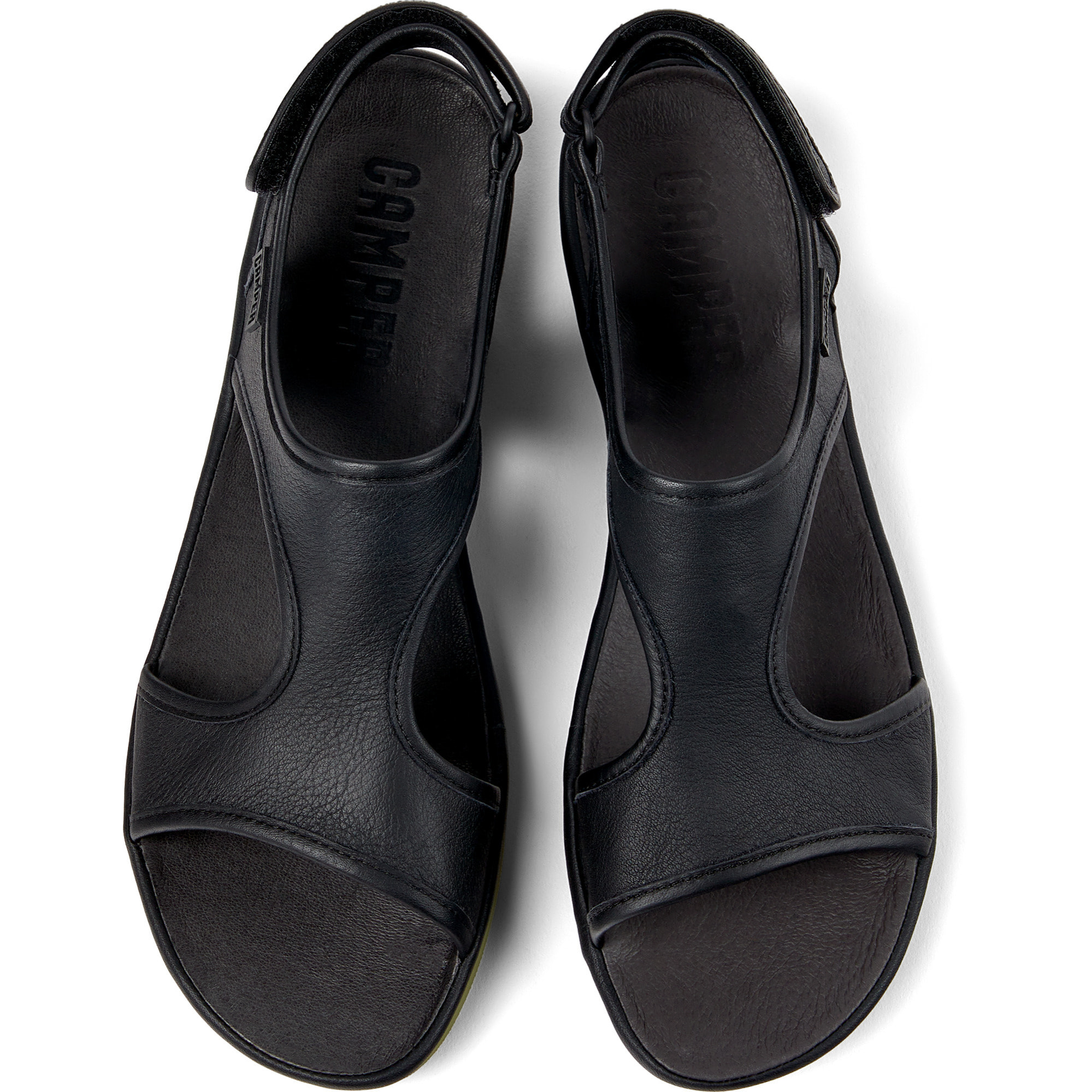 Sandalias - CAMPER Right Nina - Negro - Cuero liso