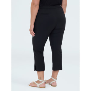 Fiorella Rubino - Pantaloni Kick Flare in tessuto stretch - Nero