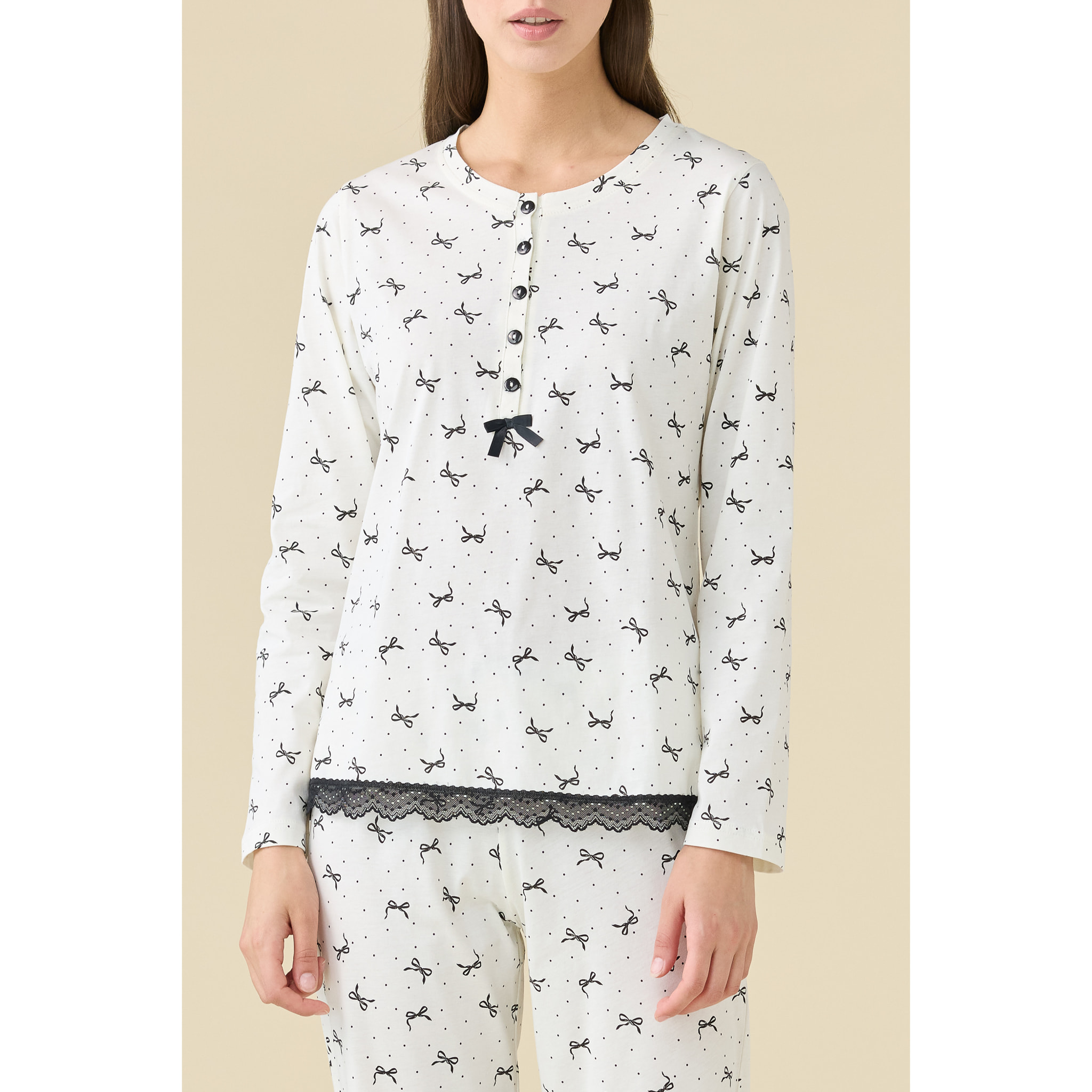Pigiama donna estivo in cotone articolo cherie. Noidinotte
