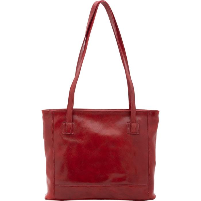 Borsa a spalla da donna - Modello Cressa - Vera pelle - 30.0 x 37.0 x 8.0 cm