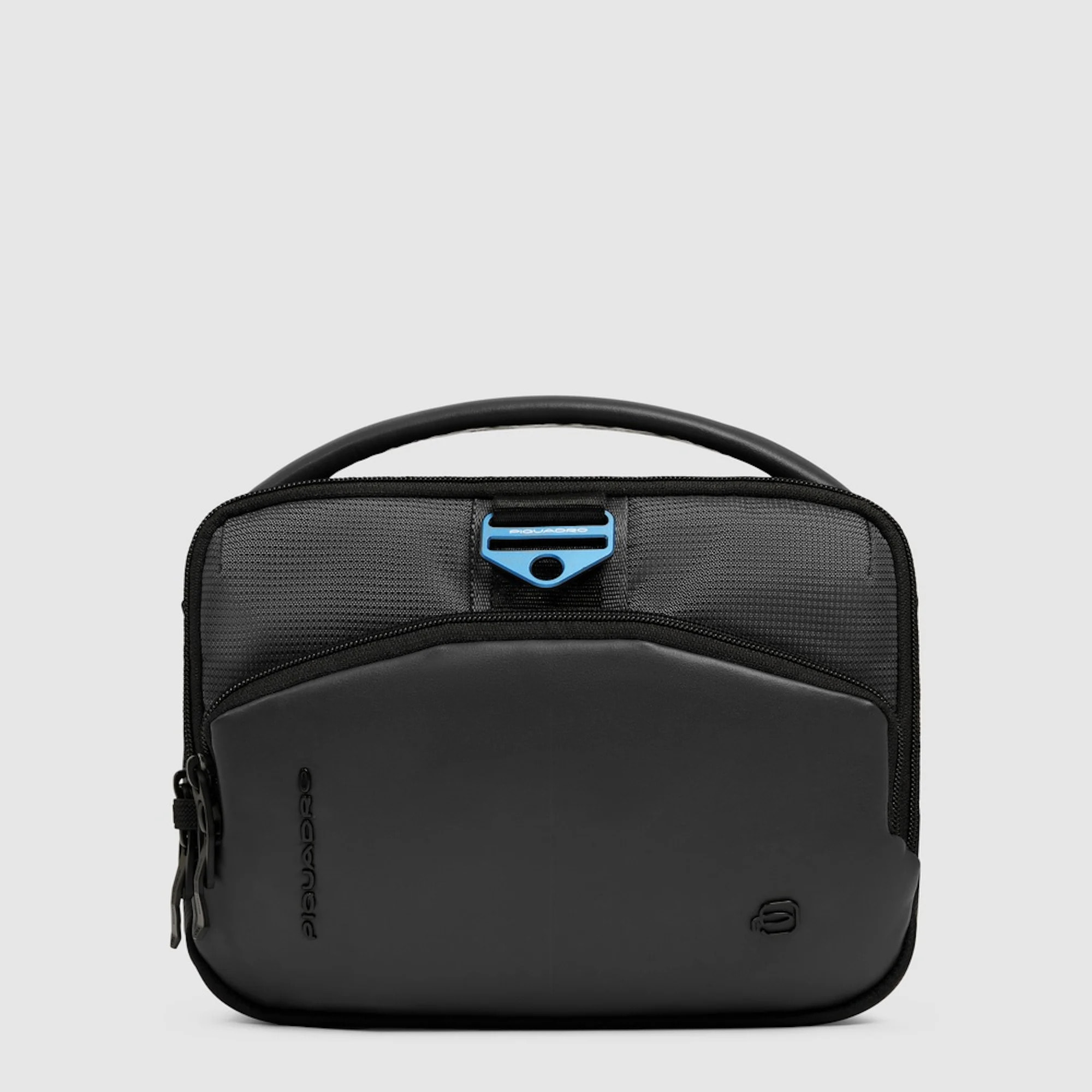 Piquadro Tracolla porta iPad®mini in tessuto riciclato e materiale bio-based con protezione RFID