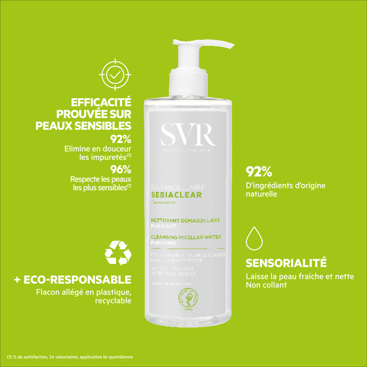 Sebiaclear - Eau Micellaire Nettoyante Purifiante