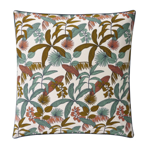 Taie d'oreiller unie en percale de coton, JANE CRUISE, Bleu