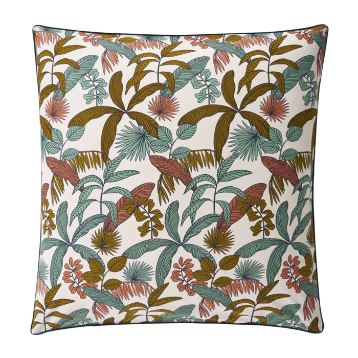 Taie d'oreiller unie en percale de coton, JANE CRUISE, Bleu