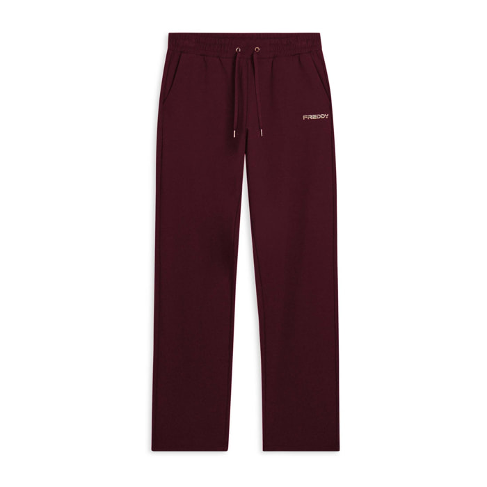 Pantaloni regular con gamba dritta e coulisse