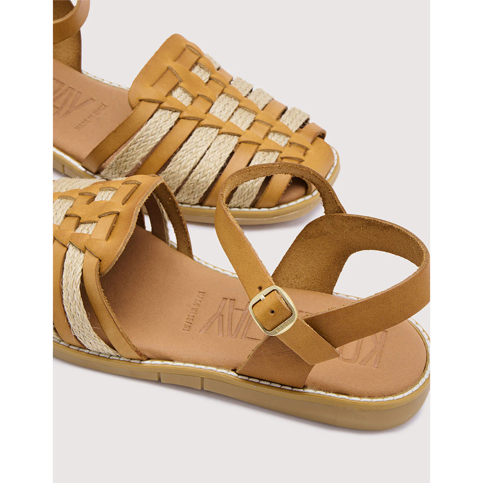 Sandalia Pala Piel Natural - Macedonia