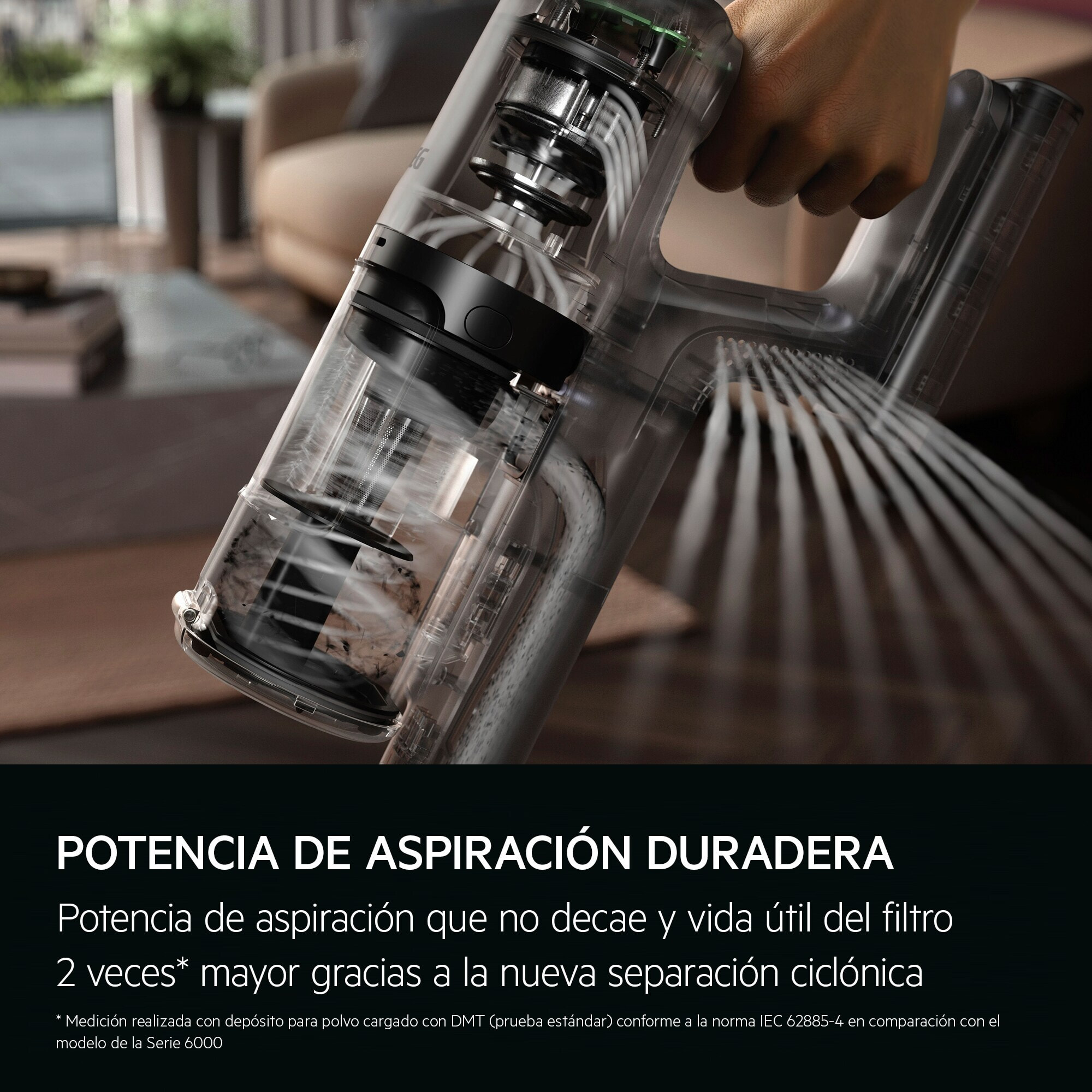 AEG Aspiradora sin cable Serie 6000 Clean de 50 min de autonomía AP61CB21SH