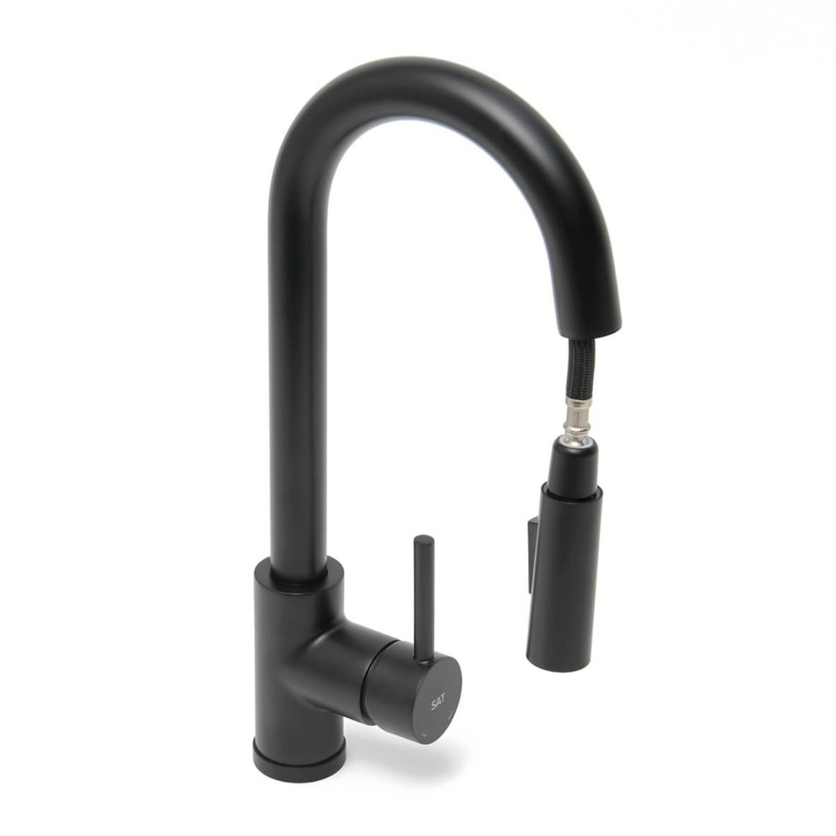 Mitigeur d'évier SAT bras articulé noir mat SATBSD289KC