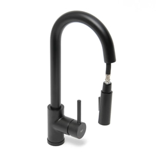 Mitigeur d'évier SAT bras articulé noir mat SATBSD289KC
