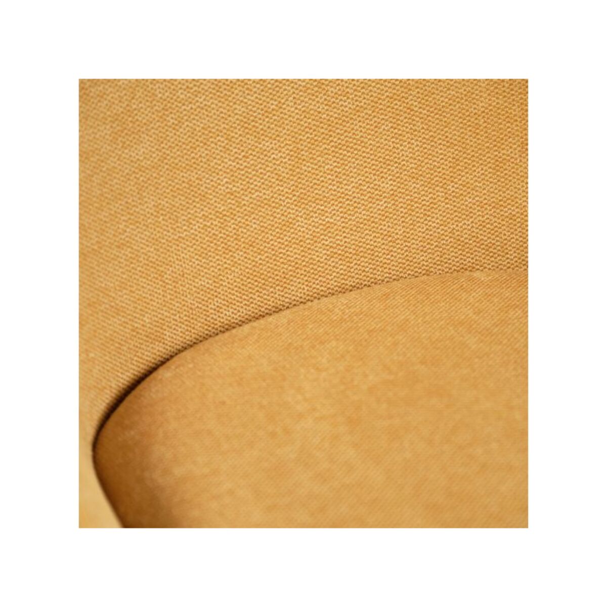 Chaise en tissu avec pieds fins en métal noir - 4 coloris - MONDO