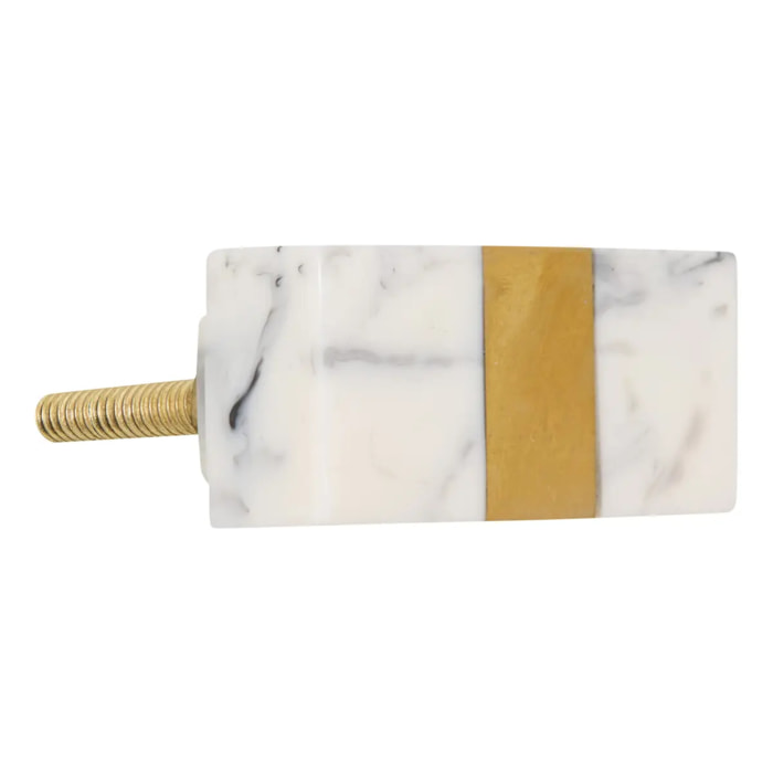 Lot de 2 boutons de meuble Rosa effet marbre