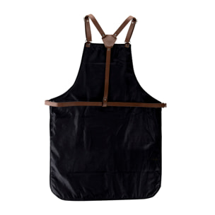 Grembiule a pettorina - nero - 120x80x1 cm