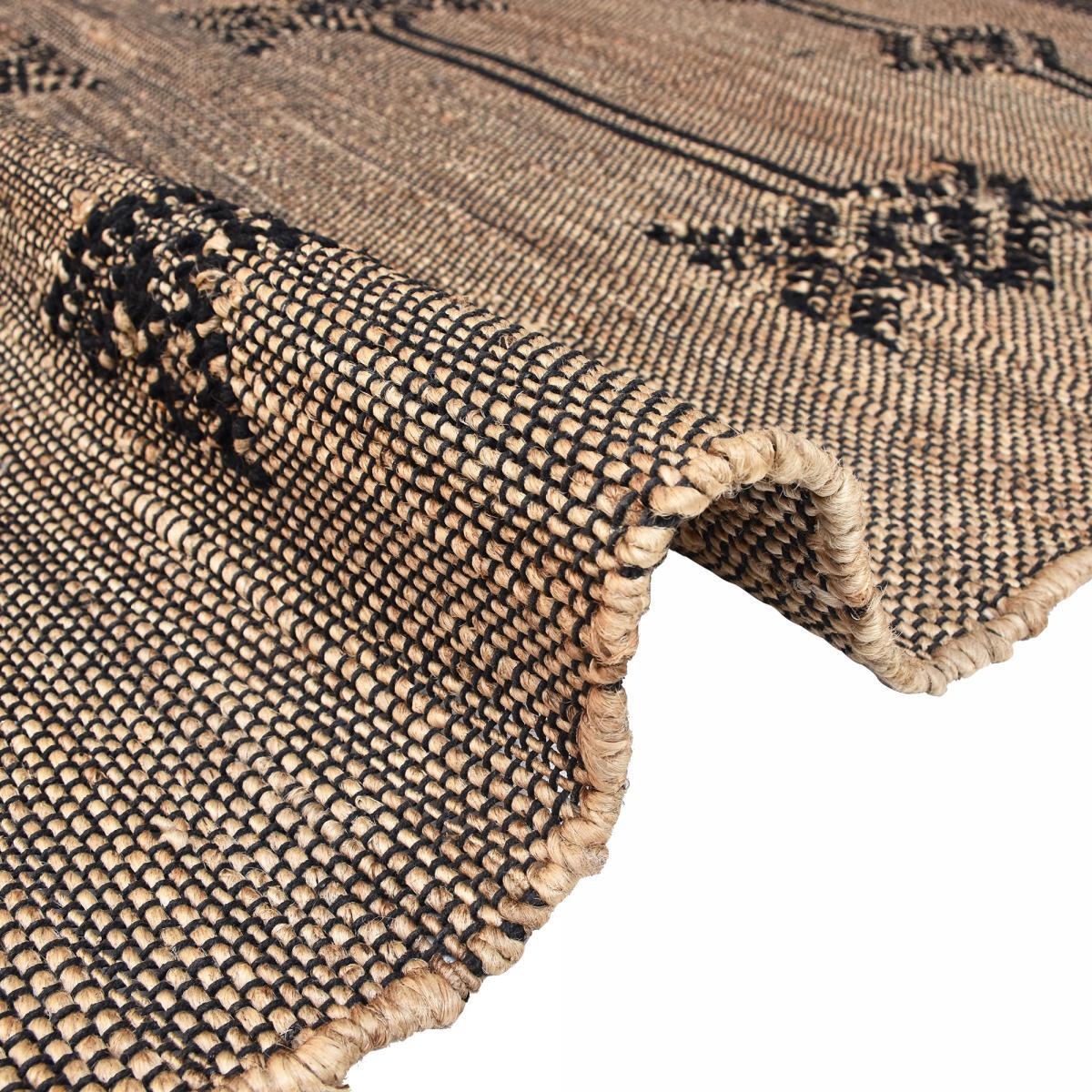 Tapis artisanal Sere, tapis kilim en jute