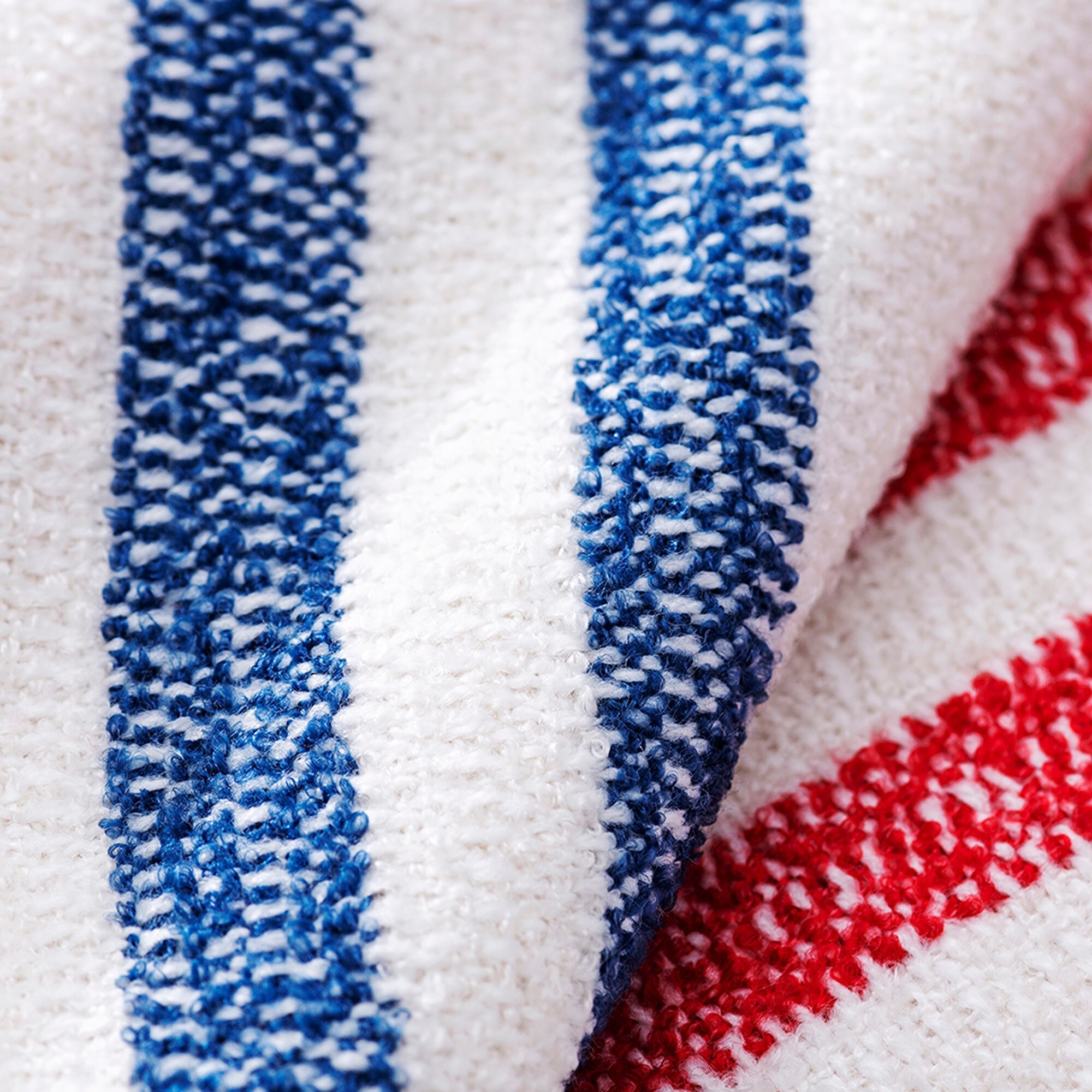 Manta de punto 140x190cm 340gr hilo teñido color crudo el ganso