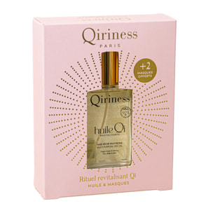 Rituel Qi Corps  - Coffret Huile Qi Revitalisante 100 ml + 2Wraps