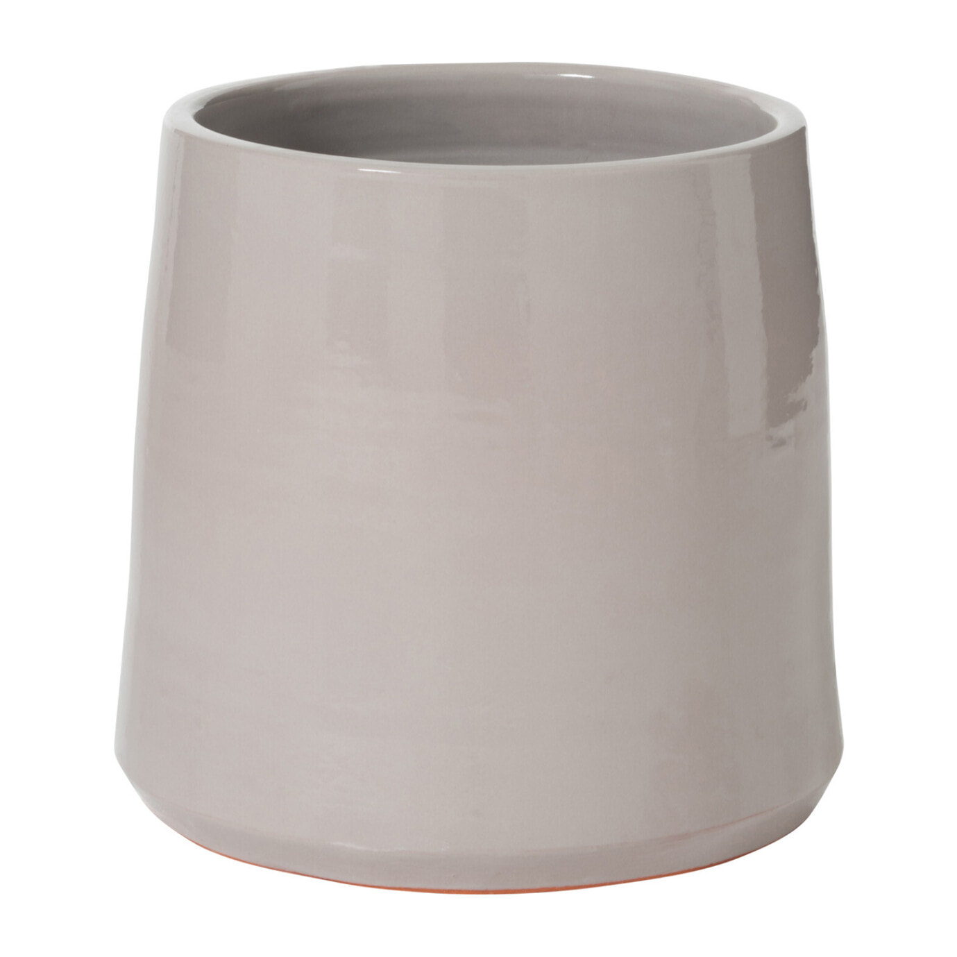 J-Line cache-pot Rond - céramique - gris - large - Ø 29 cm