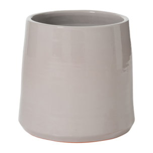 J-Line cache-pot Rond - céramique - gris - large - Ø 29 cm