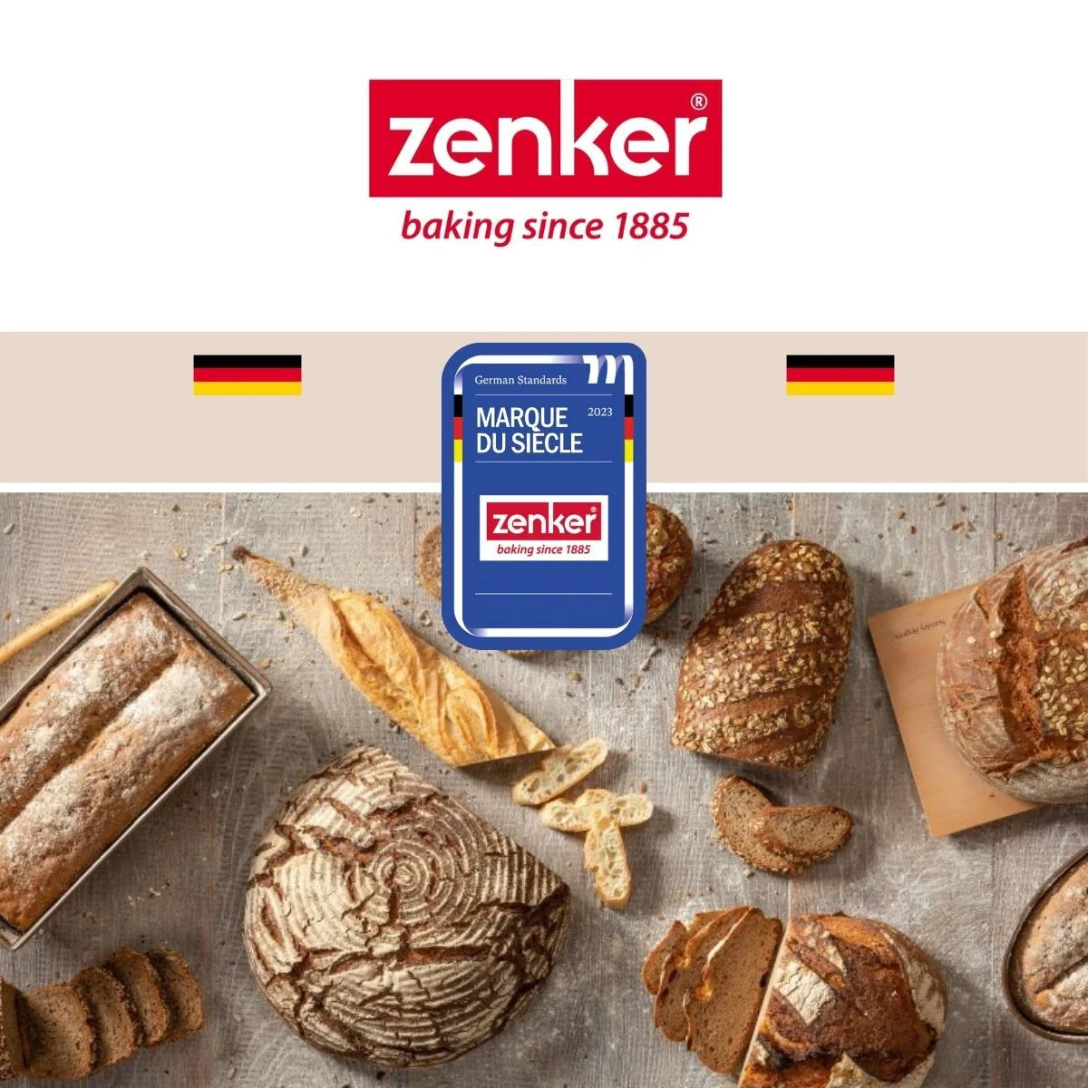 Lot de 2 plaques à pâtisserie perforées en inox Zenker Special Cooking