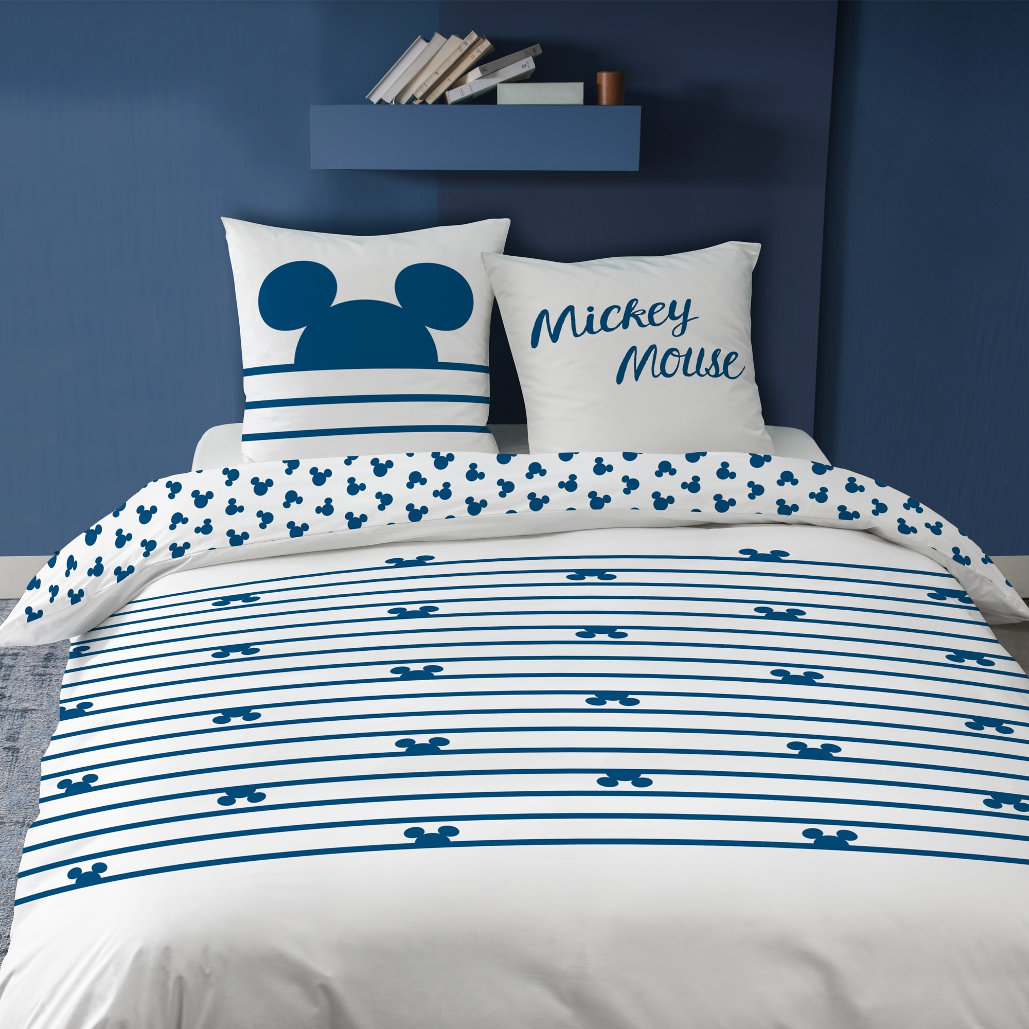 Parure de lit imprimée 100% coton, DISNEY HOME MICKEY SAIL